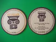 Beer Coaster ~ ELYSIAN Brewing Company Dragontooth Stout ~ Seattle, WASHINGTON