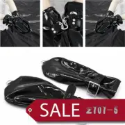 Unisex Leather Gloves Restraints Mittens Wrist Cuffs Handcuffs Couples Flirt