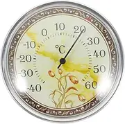 Mipcase Wall Mounted Thermometer for Indoor Use High Precision Temperature for Nursery and Sauna Easy Read Scales No Battery Required Suitable for Home and Greenhouse