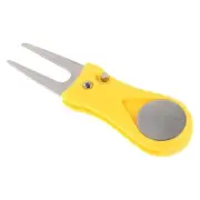 Foldable Golf Divot Repair Tool: Portable Turf Repair Fork Metal Fork Ball