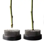 Round Ikebana Kenzan Flower Frog With Rubber Gasket Art Fixed Arranging Tools-IL