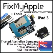 iPad 3 Genuine Sim Board Slot Contact Connector Flex Cable New Replacement Tools