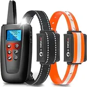 Paipaitek Training Collar for Dogs, No Shock Dog Training Collar with Remote, 3300ft Range Vibrating Dog Collar No Shock for Puppy Training, IPX7 Waterproof Beeping Dog Collar No Prongs