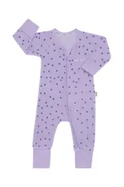 [Bonds] Bonds Toddler Poodlette Zip Cotton Wondersuit in Ditsy Dot Purple Size: 24-36 Months 24-36 Months Ditsy Dot Purple