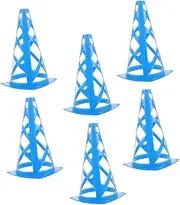 SUPVOX 6PCS Sports Training Cones Lightweight Agility Markers for Basketball Soccer Durable Pe Construction for Enhanced Visibility for Speed Training and Drills