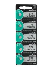 20 Pack Murata 377 Formerly SONY.377 (SR626SW) Silver Oxide Battery EXP 08/27