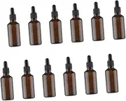 minkissy 12pcs Eye Dropper Bottles Glass Oil Dropper 50ml Glass Amber Bottles Spray Bottle Subpackaging Bottle Brown 1 Oz Dropper Bottle Mini Perfumes Travel Essential Oil Bottle Cosmetic
