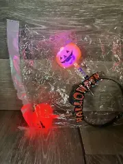 Halloween Pumpkin Blow mold Light up Headband Costume Accessory