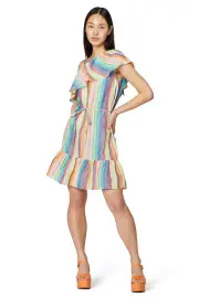 Prismatic Stripe Dress