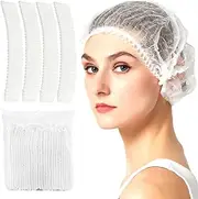 150 Pcs Disposable Hair Net Caps, Elastic Non-Woven Disposable Bouffant Caps Head Cover Nets,Nonwoven Elastic Cap Soft And Breathable for Shower Food Service Kitchen Hospital