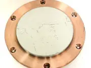 Zinc/Tin 85/15 wt% 99.99% Sputtering Target 3"Ø x 0.17"Thck Bonded to 0.19 Cu BP