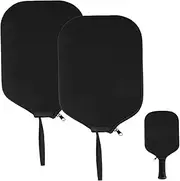Generic 2 Pcs Racket Cover Pickles Pickleball Paddle Shield Pickleball Paddle Sleeve Cover Racket Sleeves Pickleball Cover Pickleball Bag Pickleball Paddles Cover Paddle Cover Rubber Black