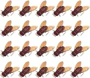 20Pcs Fly Fishing Flies Kit Rubber Fly Fishing Lures Lifelike Soft Plastic Salmon for Bass Trout Barbed Hooks C7I2 Lures