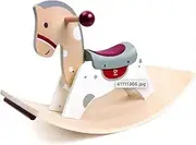 Hape 2-in-1 Wooden Rocking Horse and Balance Board - Convertible Kids Ride On Toy - Multi-Use Rocker and Sensory Balance Toy for Toddlers