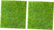 BESPORTBLE 2Pcs Micro Landscape Moss Grass Simulation Turf for Fairy Garden Durable Ornament High Temperature Water Resistant for Home Decor Events