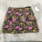 Anthropologie Leith Womens Mini Skirt Size M Floral Asian Inspired Unique NEW