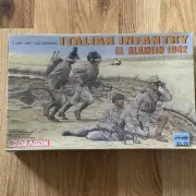 Dragon 1:35 Italian Infantry El Alamein 1942 WWII Model 4 Figure Kit 6391 SEALED