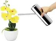 1.1L / 37oz Watering Can Vase Stainless Steel for Indoor Outdoor Use - Small Metal Mini Watering Can for Indoor Plants, House Plants, Bonsai, Herb Garden, Kitchen, Flower Pot, Long Spout Nose, Silver