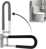 Handicap Grab Bars Rails 23.6 Inch Toilet Handrails Bathroom Safety Bar Hand Support Rail Handicapped Handrail Accessories for Seniors Elderly Disabled Mounted Bath Grips