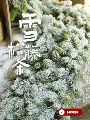 圣誕節仿真植物松樹枝條裝飾擺件品場景布置教室走廊手工制作材料