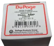 Dupage M8P Micro Seal Clamp Diameter 7/16 - 1" 5/16 band Box of 10 33070