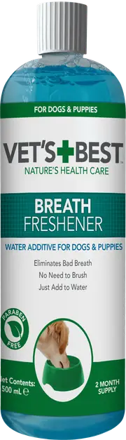 VET'S BEST Dental Breath Freshener For Dogs and Puppies 500ML
