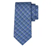 [Ferragamo] Ferragamo Gancini Chain-print Tie ONE SIZE BLUE