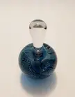 VTG Hand Blown Art Glass Perfume Bottle by Jamala Glass Studio Signed CC Walters