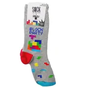 Sock It To Me Crew Women Boy Tetris Block Party Puzzle Game 40 years NWT NEW