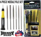 6 PIECES NEEDLE Files Set Metal Filing Rasp Wood Tool Hand Woodworking