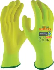 Maxisafe SupaFlex Hi-Vis Yellow Glove with Micro-foam Coating