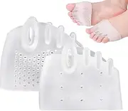 Silicone Toe Spacers - Silicone Foot Finger Separator - Breathable Design Correction Tool for Home, Business Trip, Gym, Travel
