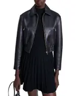 Maje Basaly Leather Jacket