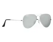 Ray-Ban Sunglasses RB3025 Aviator 58mm Mirror Silver Frame Silver Mirror Lens