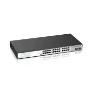 24 Port Full Gigabit PoE Switch with 2 Gigabit SFP Uplink Ports, Up to 30W Pe...