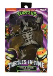 NECA TMNT Figure Shell Shock Turtle Lootcrate Turtles in Time Glow In Dark USA