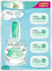 Schick Chic Schick Intuition Sensitive Crab Pack for Women Razor (5 Replacement Blades, 1 of which is already installed), 1 Green (1 x 1)