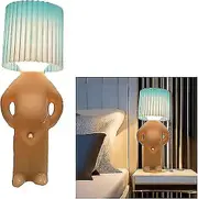 Shy Man Lamp, Boy Desk Lamp A Desk Shy Man Lamp Shy Man Lamp Boy Desk Lamp UK Plug Blue