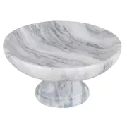 Davis & Waddell Fruit Bowl Nuvolo Marble Pedestal Decorative Bowl Home Decor