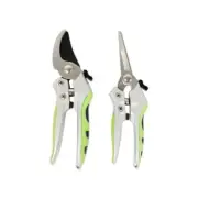 Saxon 2 Piece Pruning Set Soft Grip Aluminium Body