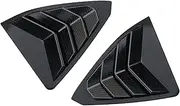 Compatible For Lexus ES 350 300h 2019 2020 Accessories ABS Rear Window Louvers Shutters Blinds Cover Trim 2pcs Car Styling(Carbon fiber a)