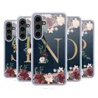 NATURE MAGICK FLORAL MONOGRAM GOLD NAVY 2 GEL CASE COMPATIBLE W/ SAMSUNG/MAGSAFE