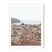 Travelling Framed Printed Wall Art - White