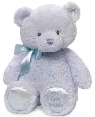 New Gund My First Baby Stuffed Jumbo Blue 36" Plush Teddy Bear 021037
