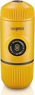 [WACACO] Nanopresso Portable Espresso Maker, Upgrade Version of Minipresso, 18 Bar Pressure, Yellow Patrol Edition, Extra Small Travel Coffee Maker, Manually Operated. Perfect for Office use