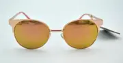 PANAMA JACK ROSE GOLD MIRRORED POLARIZED ROUND LENS PJL POL 01 09 MIR
