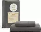 Fitted Sheets Twin Size, 100% Organic Cotton 2-Piece Set (1 Fitted Sheet, 1 Pill