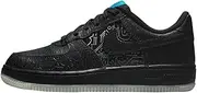 [Nike] Big Kid's Air Force 1 '06 "Space Jam Black/Black-Lt Blue Fury (DN1434 001)