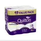 QUILTON TOILET PAPER TISSUE ROLLS SOFT SANITARY 3 PLY 180 SHEETS 48/96