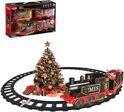 Electric Christmas Classic Train Toy Kids Set Railway Music with 16pcs Tracks